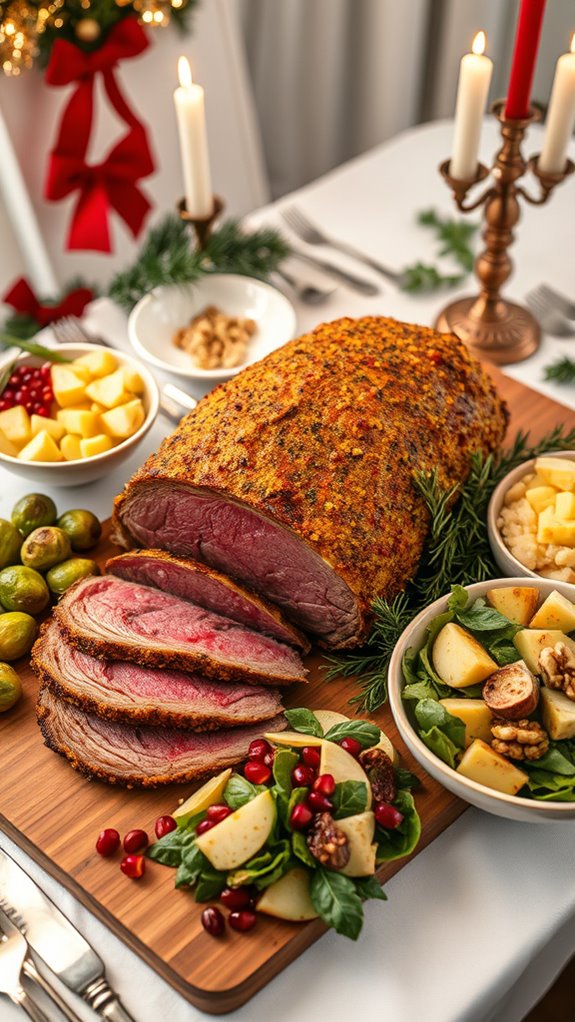 spicy mustard crusted beef