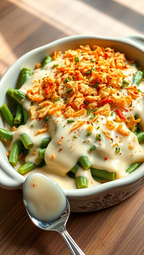 spicy pepperjack green bean casserole