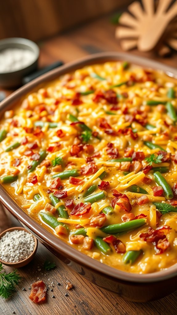 spicy ranch green bean casserole