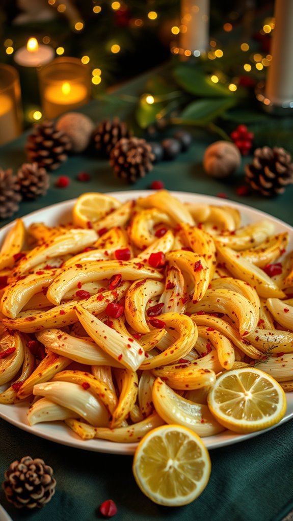 spicy roasted fennel dish