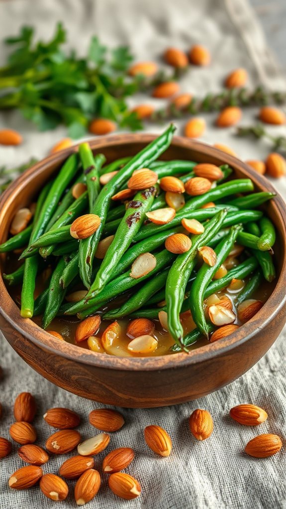 spicy roasted green beans
