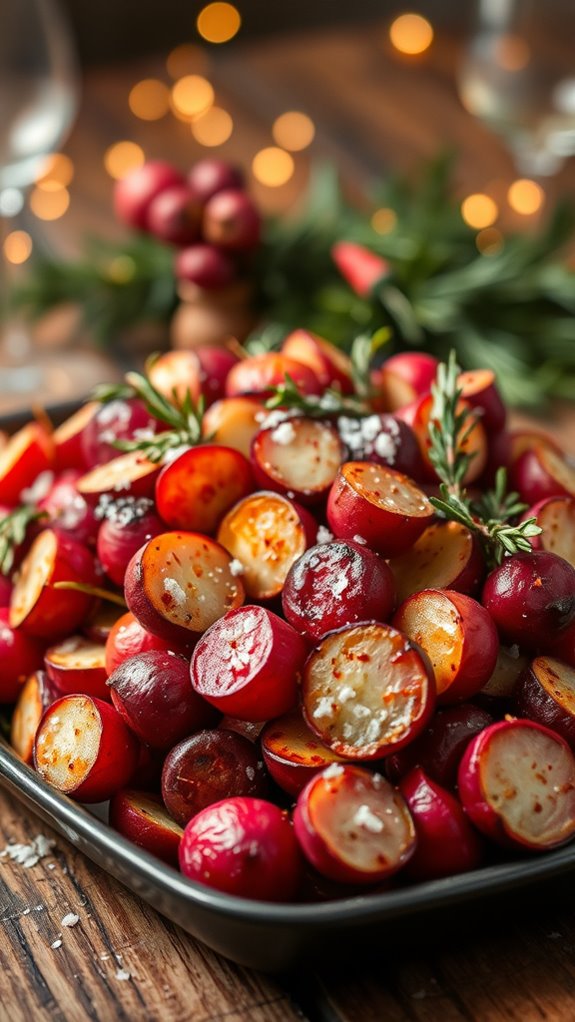 spicy roasted radishes recipe