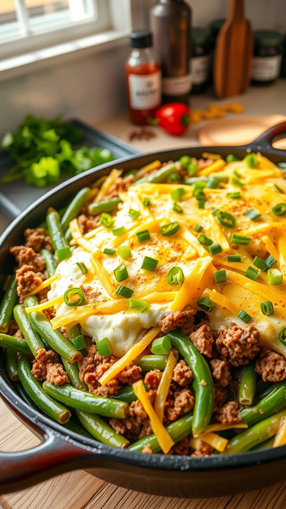 spicy southwest green bean casserole