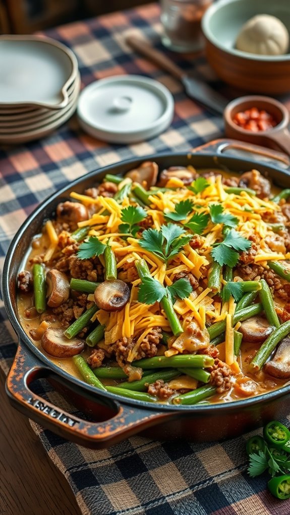 spicy southwest green bean casserole