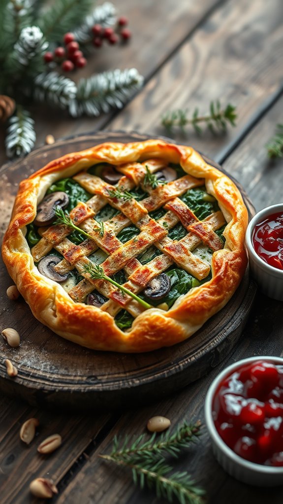 spinach mushroom tart recipe