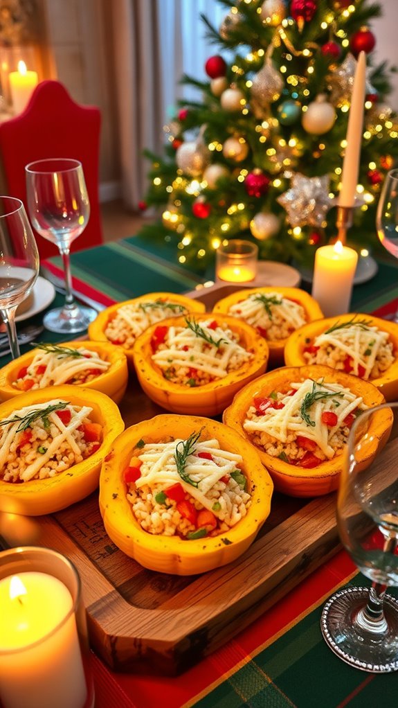 stuffed squash christmas dinner ideas