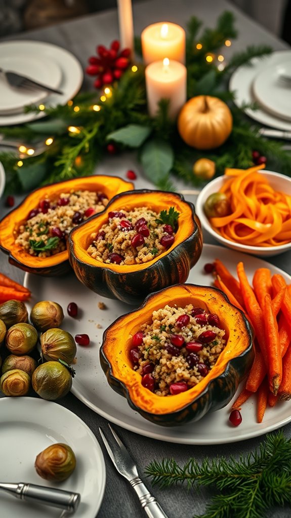 stuffed squash with quinoa