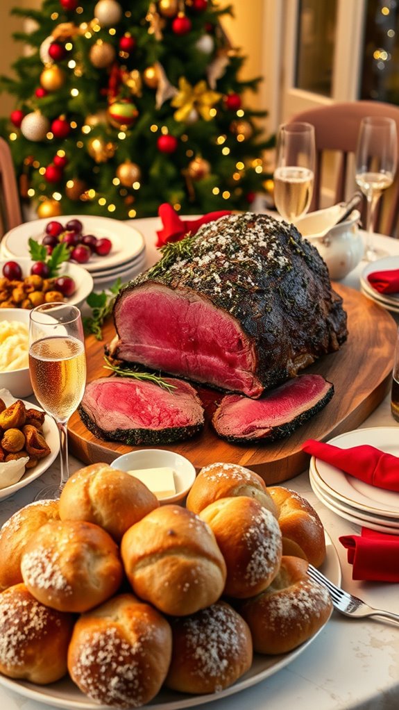 succulent herb crusted prime rib