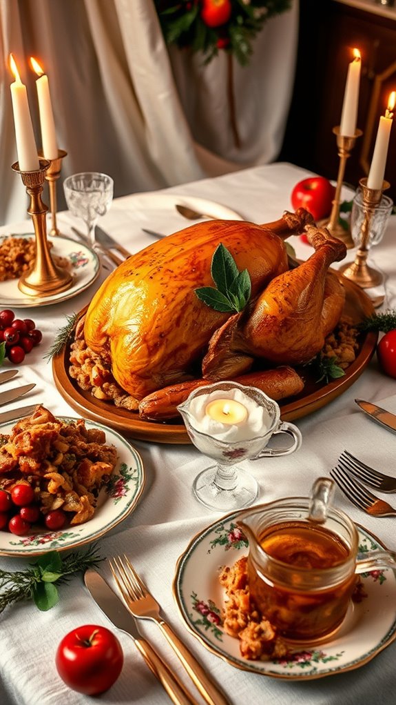 succulent turkey with stuffing