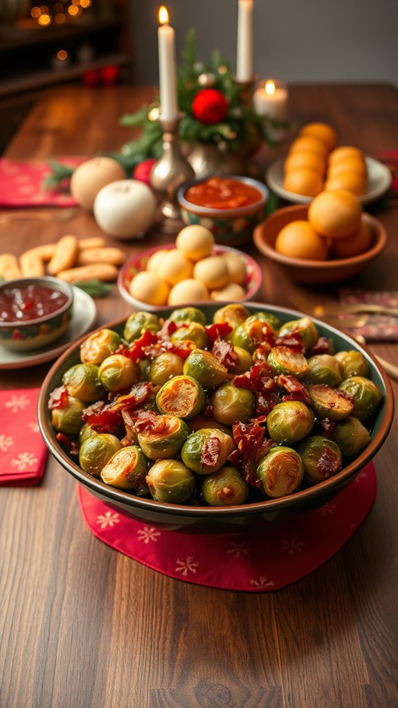 sweet and savory brussels sprouts
