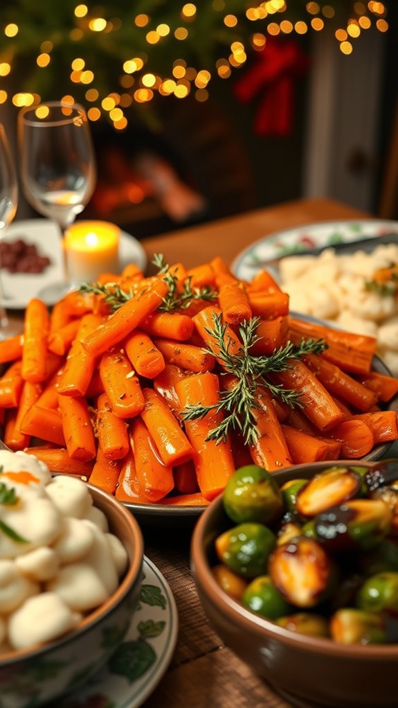 sweet and savory carrots