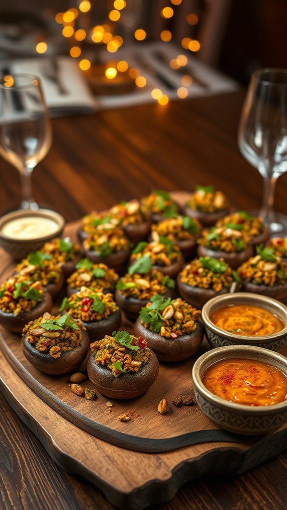 tandoori mushroom appetizer recipe