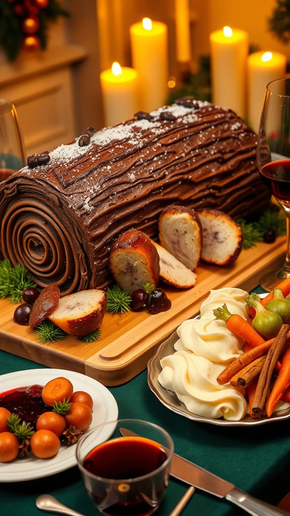 traditional festive dessert creation