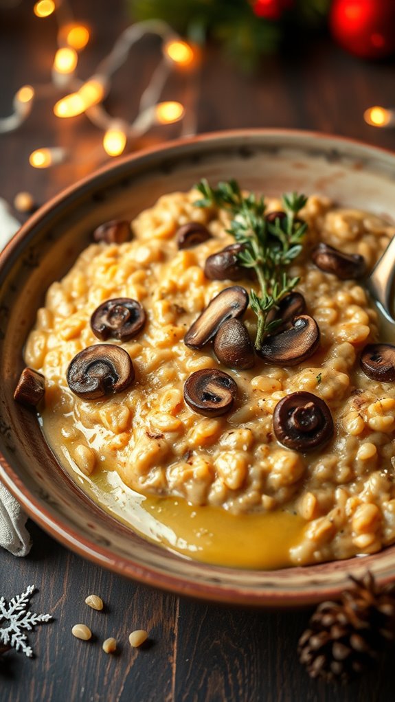 truffle mushroom barley risotto