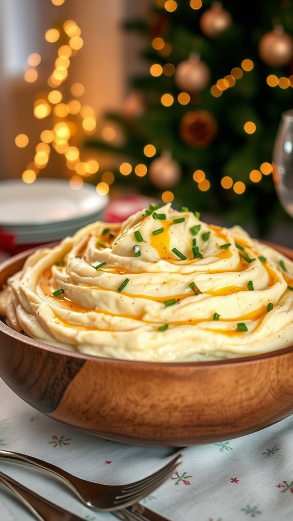 truffle oil garlic mashed potatoes