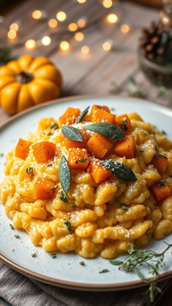 vegan butternut squash risotto