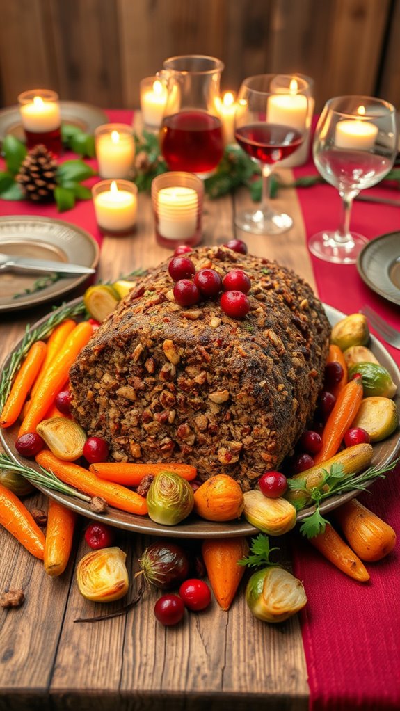 vegan christmas nut roast