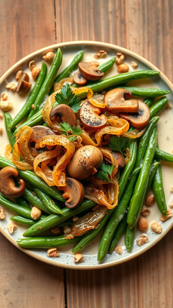 vegan green bean casserole recipe