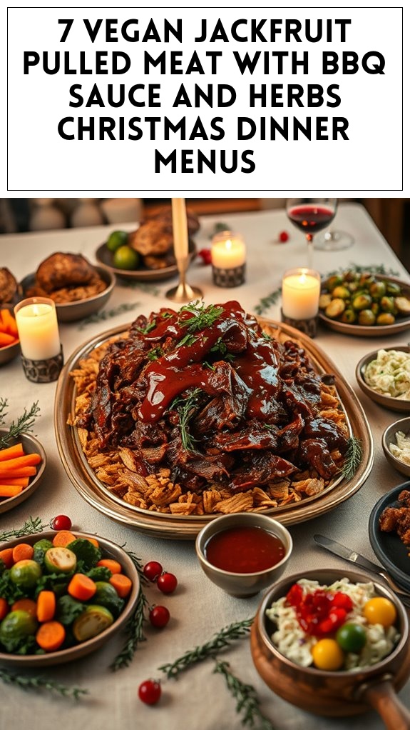 vegan jackfruit christmas dinners