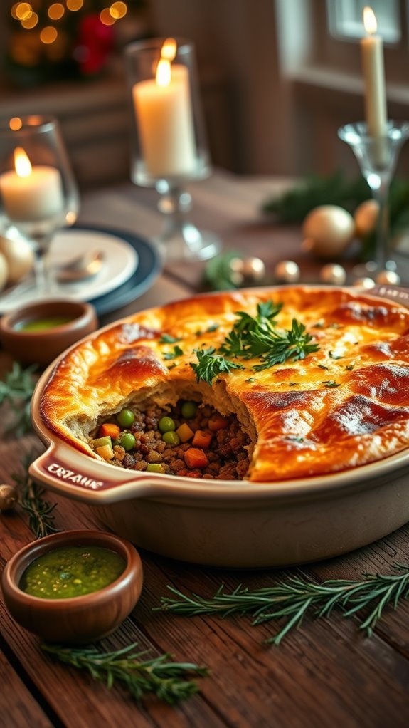 vegan smoky lentil pie