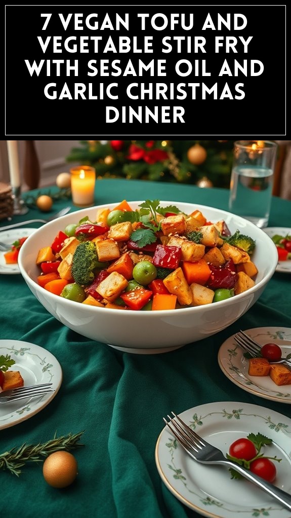 vegan tofu vegetable stir fry