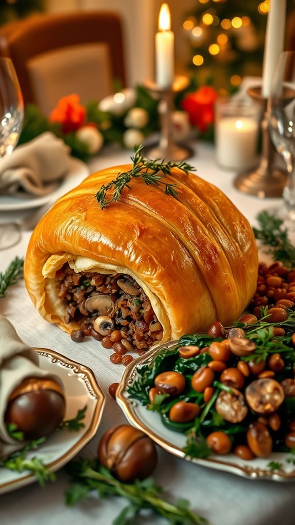 vegan wellington with lentils