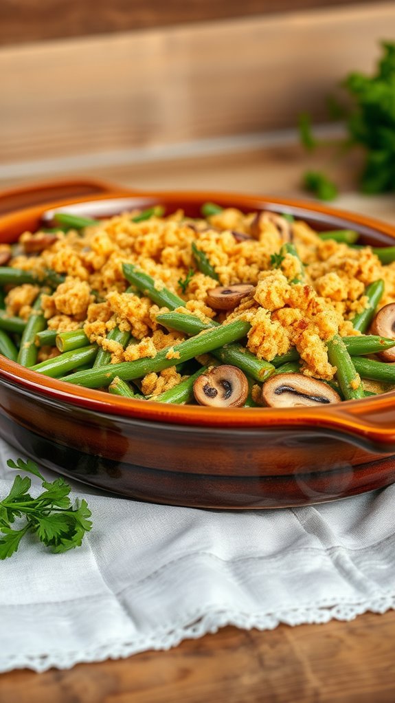 vegetarian green bean casserole