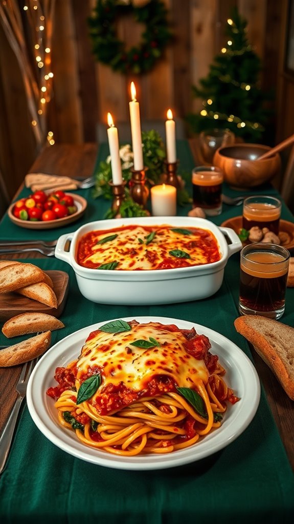 vegetarian spinach ricotta lasagna