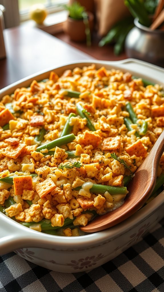 veggie packed green bean casserole