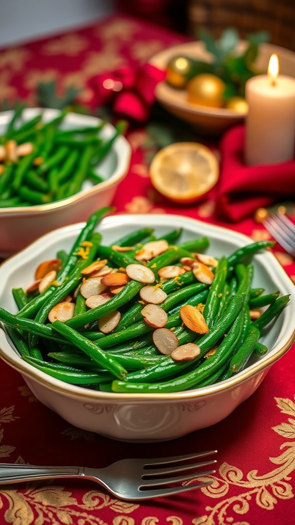 vibrant green bean side dish