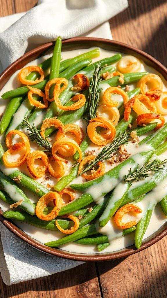 vibrant herb infused green beans