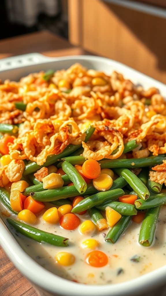 vibrant mixed vegetable casserole