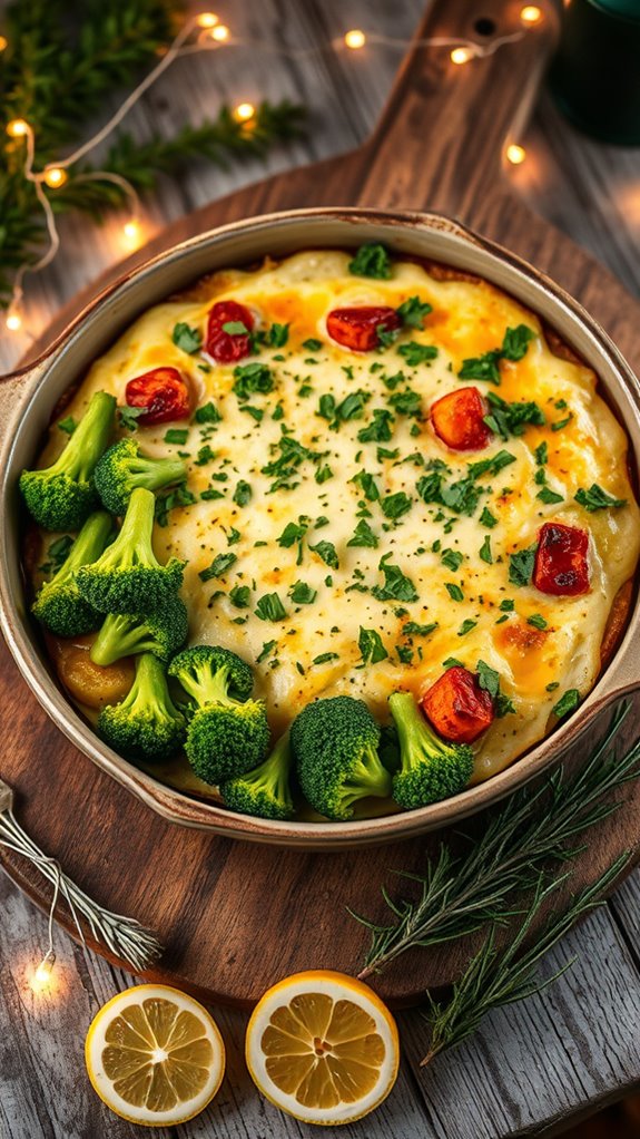 vibrant vegan broccoli gratin