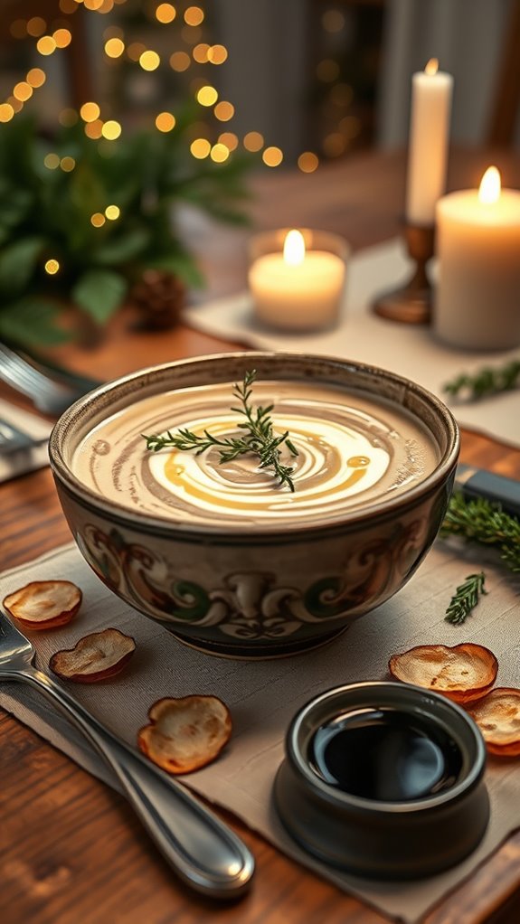 wild mushroom soup elegance