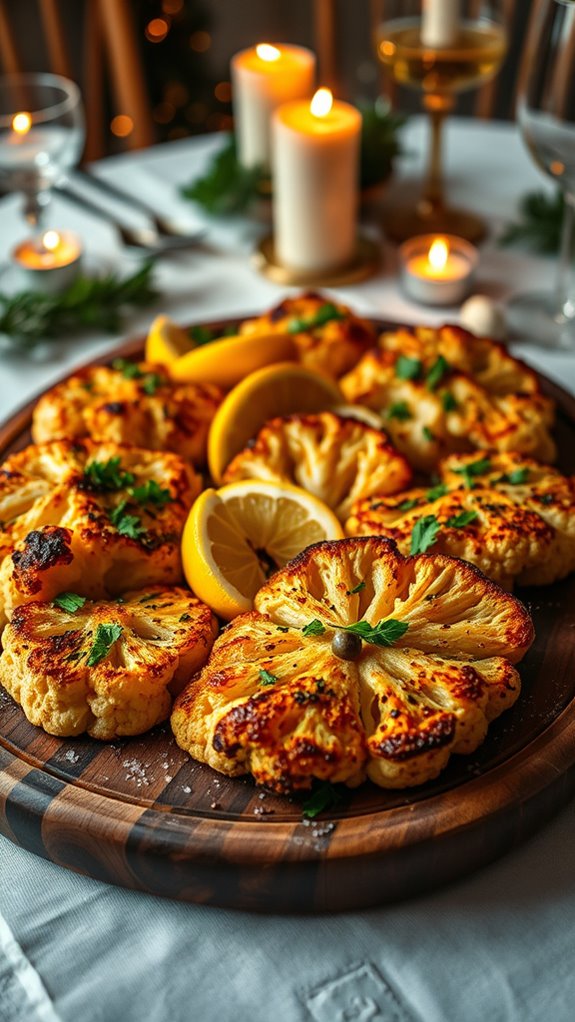 zesty roasted cauliflower steaks