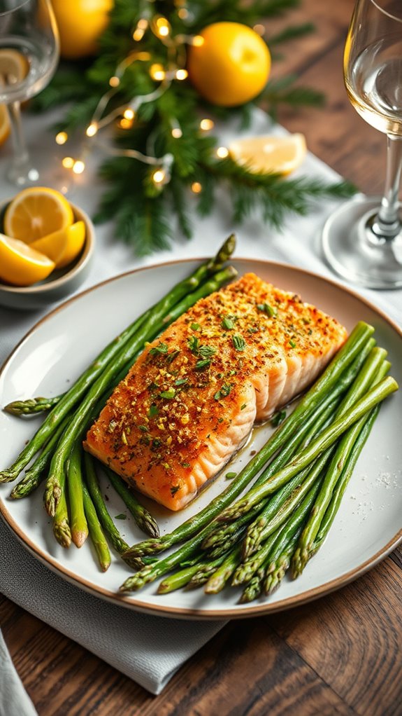 zesty salmon with asparagus