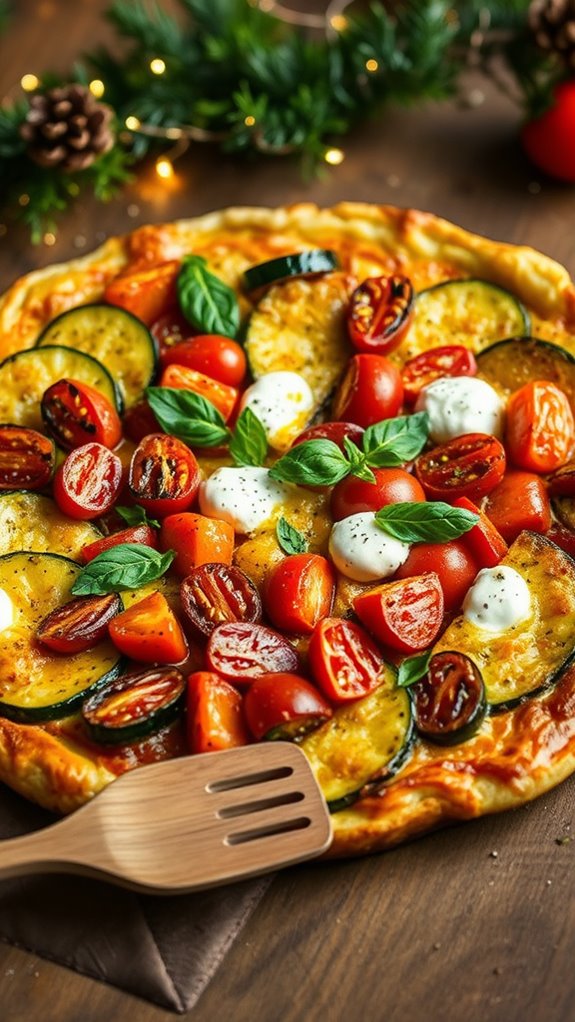 zucchini basil pesto frittata