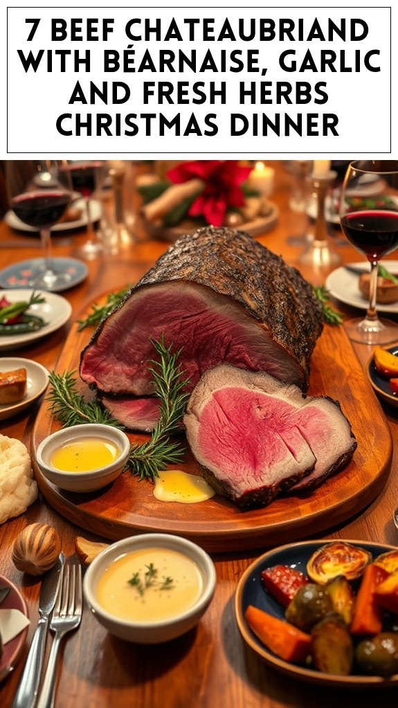 7 Beef Chateaubriand With Béarnaise, Garlic and Fresh Herbs Christmas Dinner