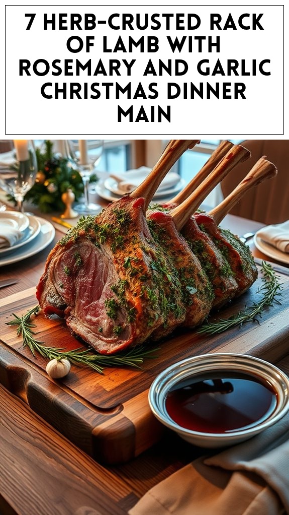 7 Herb-Crusted Rack of Lamb With Rosemary and Garlic Christmas Dinner Main