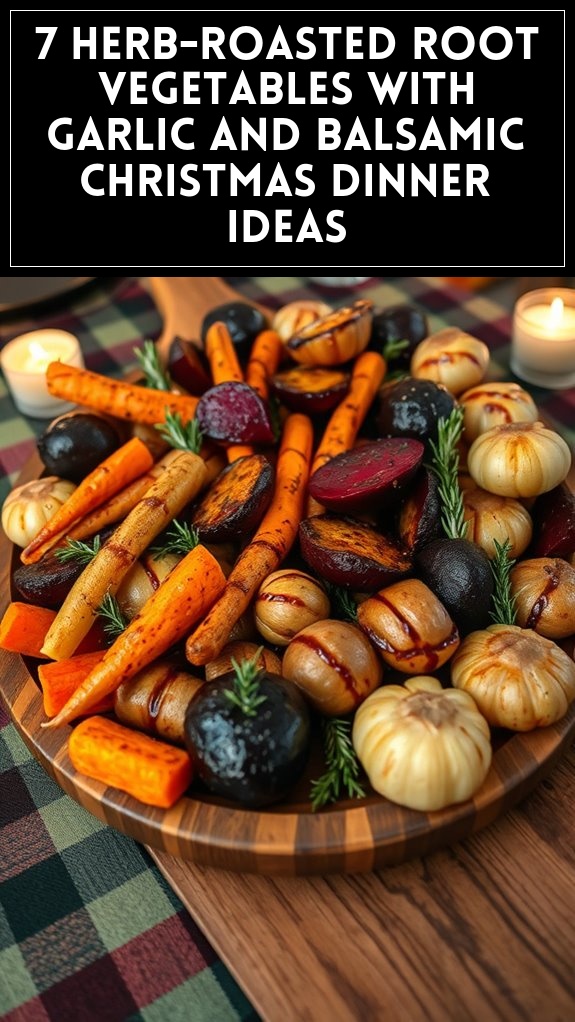 7 Herb-Roasted Root Vegetables With Garlic and Balsamic Christmas Dinner Ideas