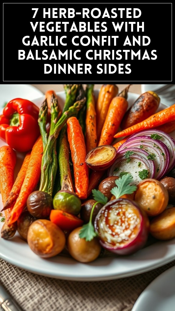 7 Herb-Roasted Vegetables With Garlic Confit and Balsamic Christmas Dinner Sides