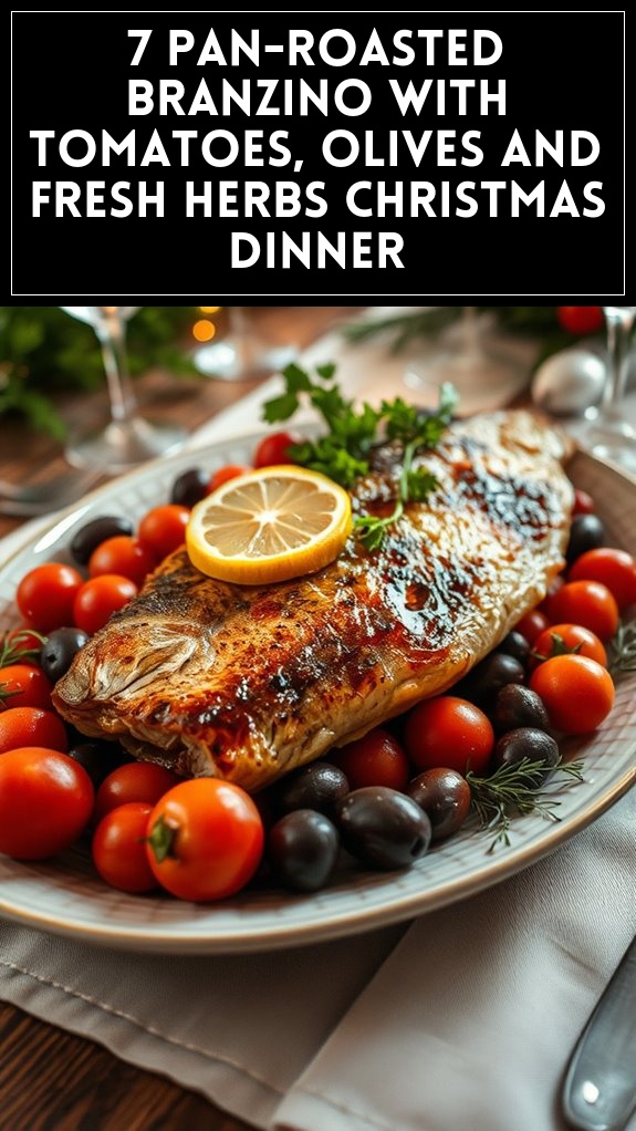 7 Pan-Roasted Branzino With Tomatoes, Olives and Fresh Herbs Christmas Dinner