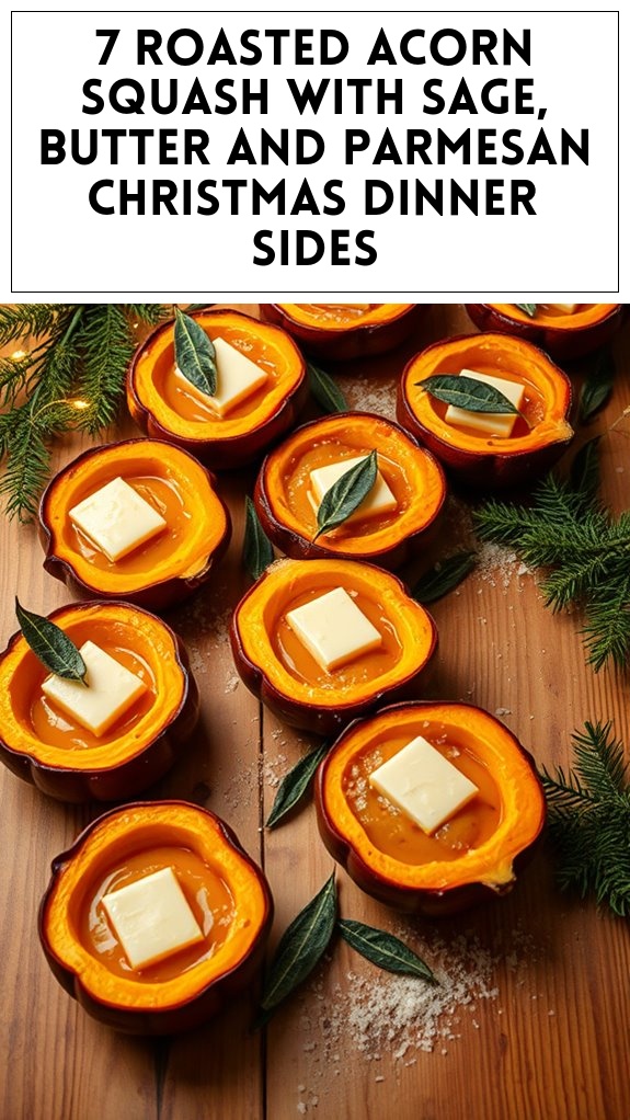 7 Roasted Acorn Squash With Sage, Butter and Parmesan Christmas Dinner Sides