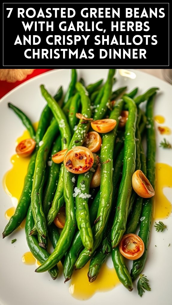 7 Roasted Green Beans With Garlic, Herbs and Crispy Shallots Christmas Dinner