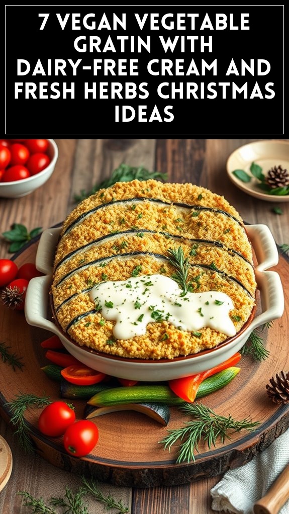 7 Vegan Vegetable Gratin With Dairy-Free Cream and Fresh Herbs Christmas Ideas